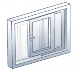 Ventanas y puertas de PVC modelo corredera elevadora